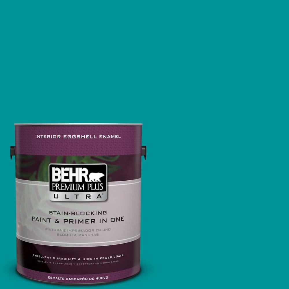 BEHR Premium Plus Ultra 1-gal. #P460-6 Paradise Landscape Eggshell ...