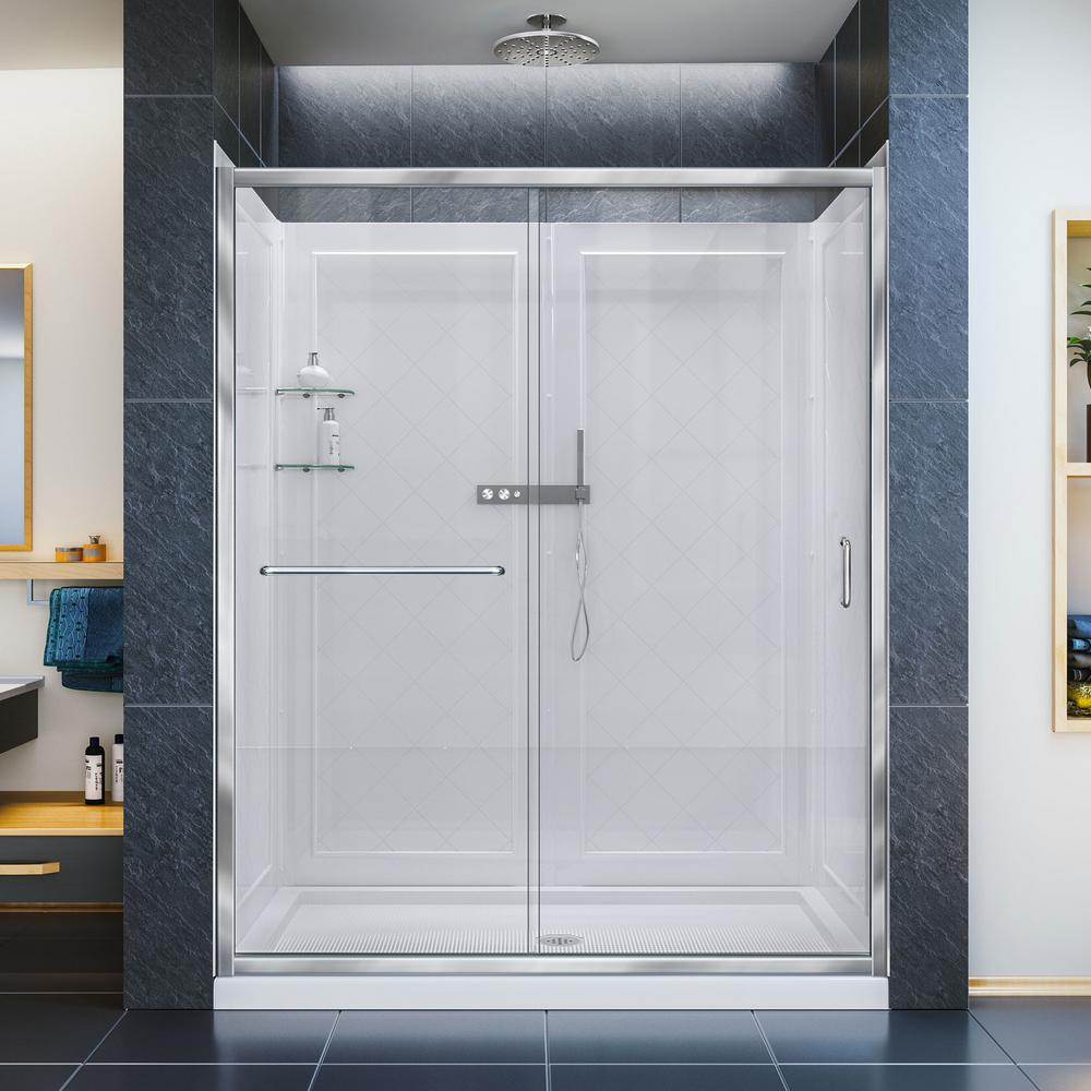 Dreamline Infinity Z 32 In X 60 Frameless Sliding Shower Door In