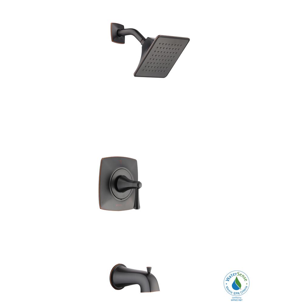 Glacier Bay Stillmore Single Handle 1 Spray Tub And Shower Faucet In Bronze Valve Included 7247