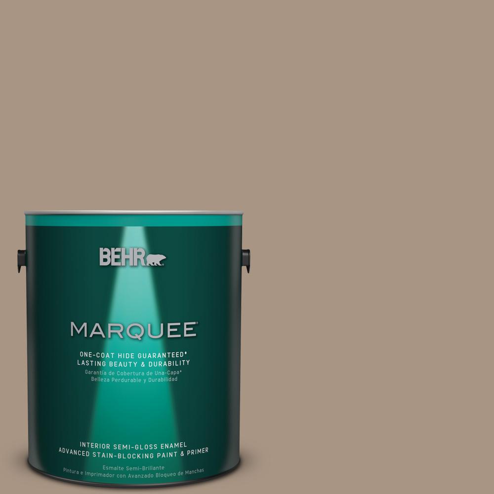 BEHR MARQUEE 1gal. 320E3 Riviera Sand SemiGloss Enamel Exterior Paint545401 The Home Depot