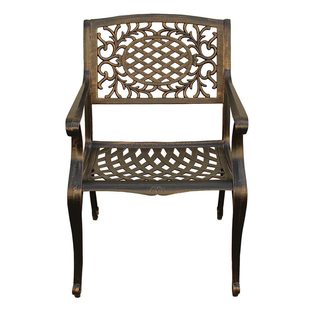 Hardened Powder Coated Finish Outdoor Dining Chairs Patio Chairs The Home Depot