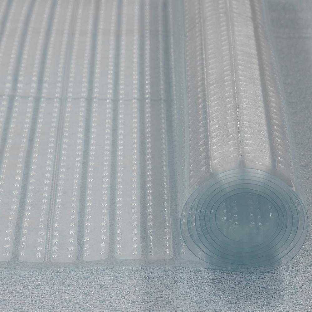 Ottomanson Clear 2 Ft 2 In X 12 Ft Vinyl Carpet Protector Runner Mat Ccp101 26x12 The Home Depot