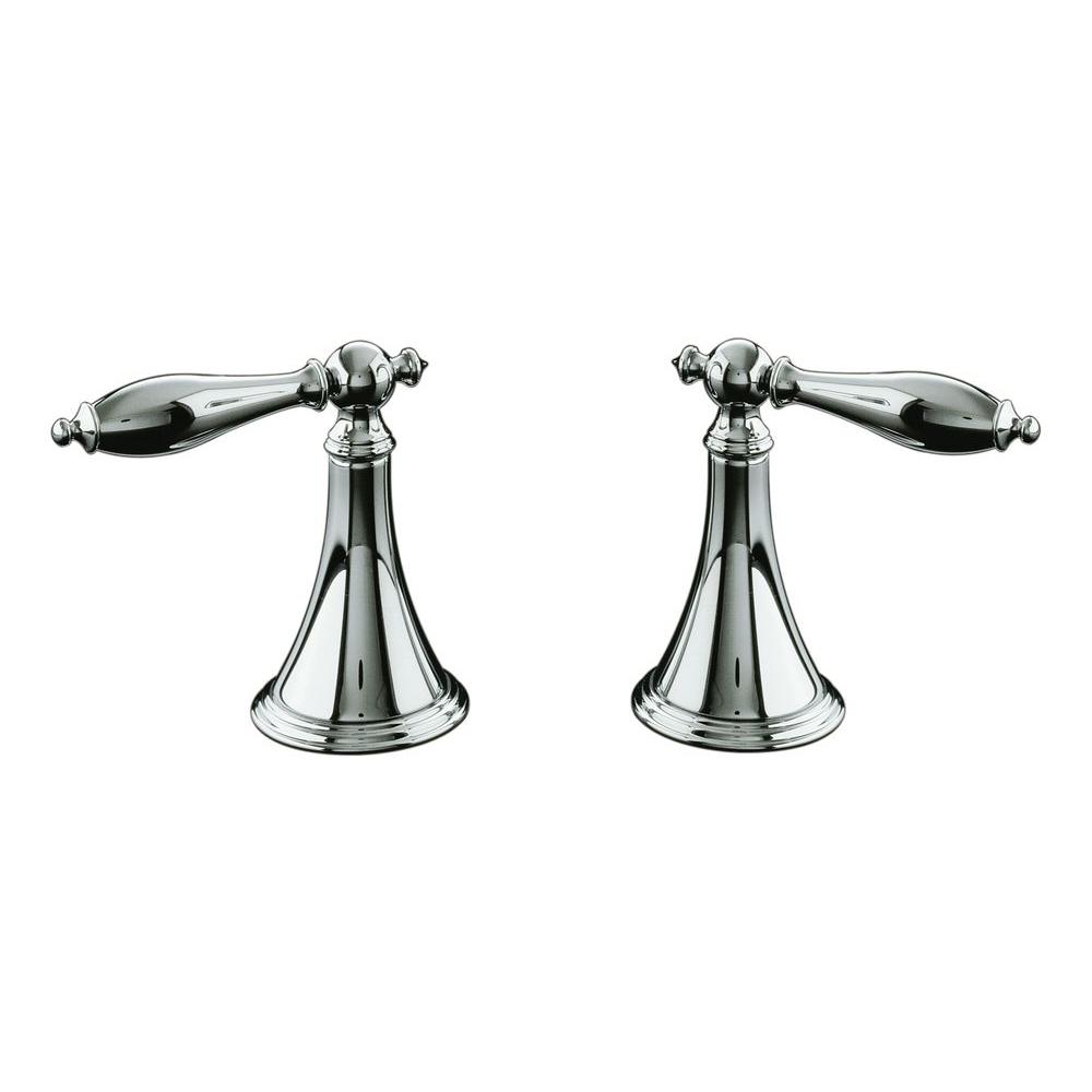 Kohler Finial Deck Mount 2Handle Bath Valve Trim Kit in Polished Chrome (Valve Not Included)K