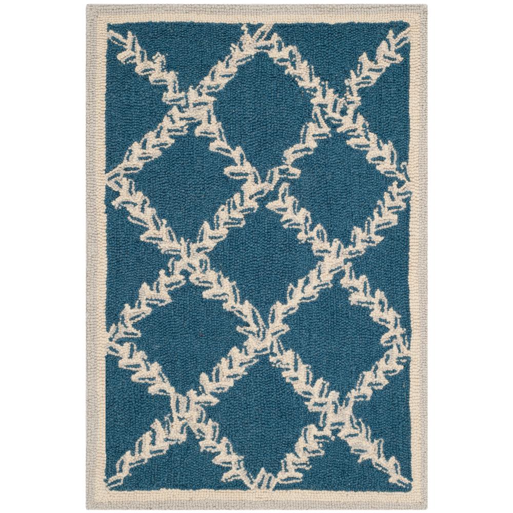 Safavieh Chelsea Navy Cream 3 Ft X 4 Area Rug Hk230n 24 The Safavieh Chelsea Navy Cream 3 Ft X 4 Area Rug