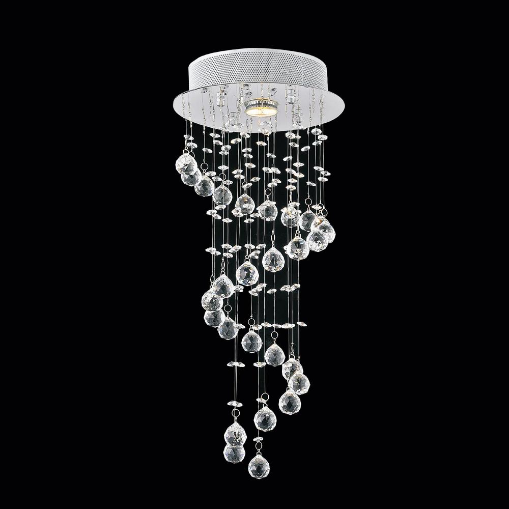 Gu10 Flush Mount Lights Lighting The Home Depot Spiral 1 Light Chrome Flushmount