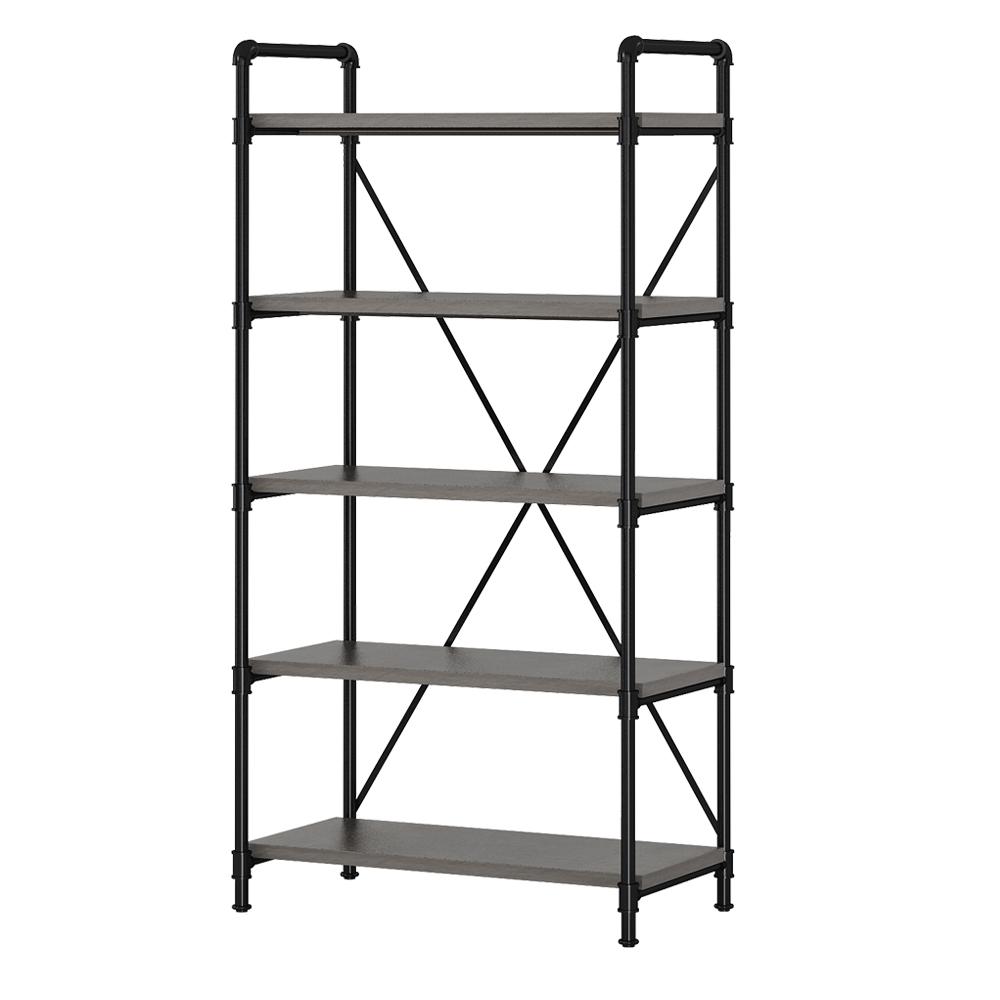 Whalen 72 In 5 Tier Freestanding Pipe Shelving Wshd5psb The