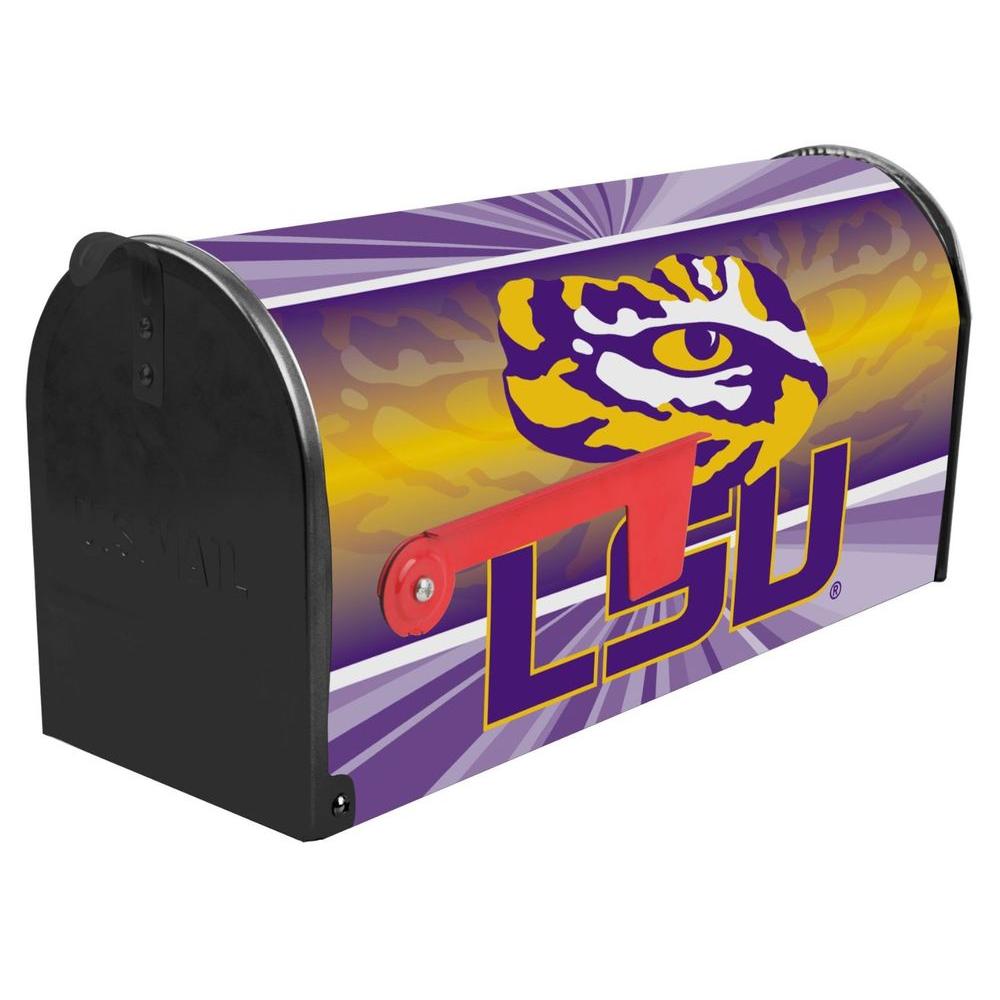 Sainty International Purple/Yellow Post Mount Louisiana State ...