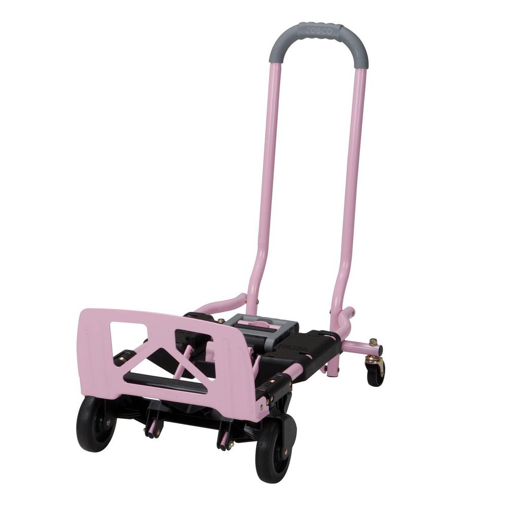 Cosco Shifter 300 Lb 2 In 1 Convertible Hand Truck And Cart In Pink