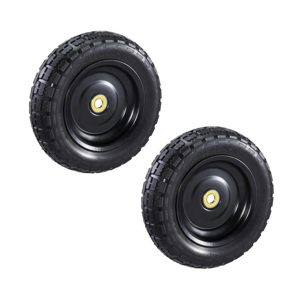 13 in. no flat replacement tire for gorilla carts (2-pack)