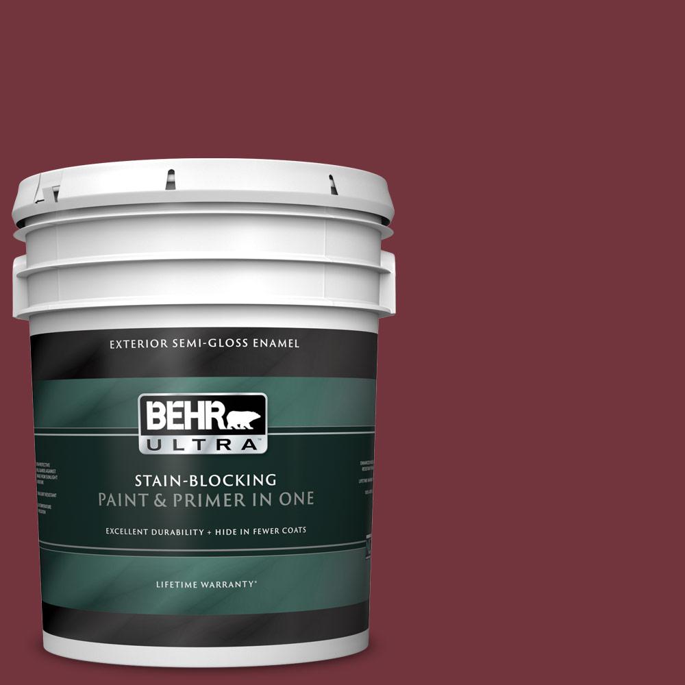 BEHR ULTRA 5 gal. S1307 Cherry Cola SemiGloss Enamel BEHR ULTRA 5 gal. S1307 Cherry Cola SemiGloss Enamel