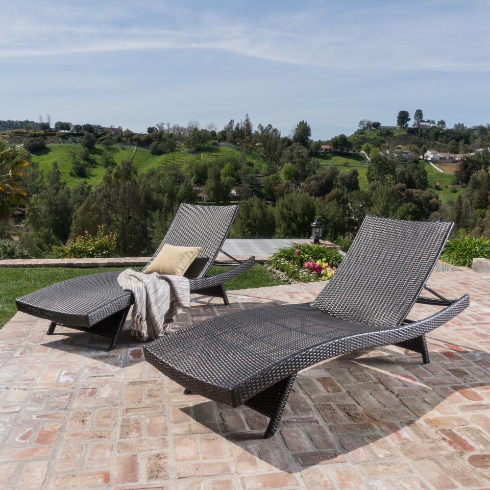 Brown Stackable Outdoor Chaise Lounges Patio Chairs The Home Depot - Pacific Casual Padded Woven Chaise Lounge With Wheels Brown Stackable Outdoor Chaise Lounges Patio Chairs The Home Depot - Pacific Casual Padded Woven Chaise Lounge With Wheels