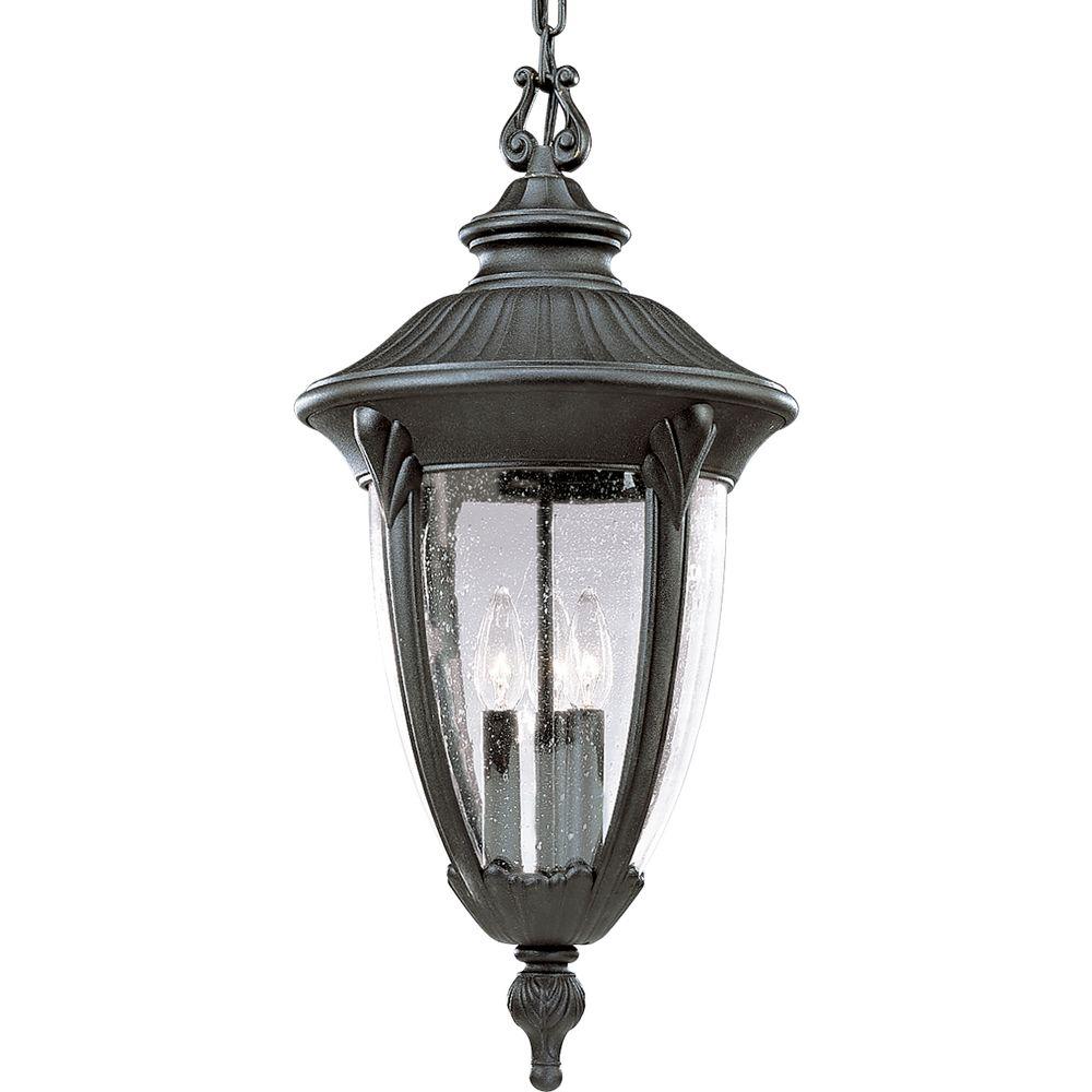 Progress Lighting Meridian Collection 3Light Textured Black Outdoor