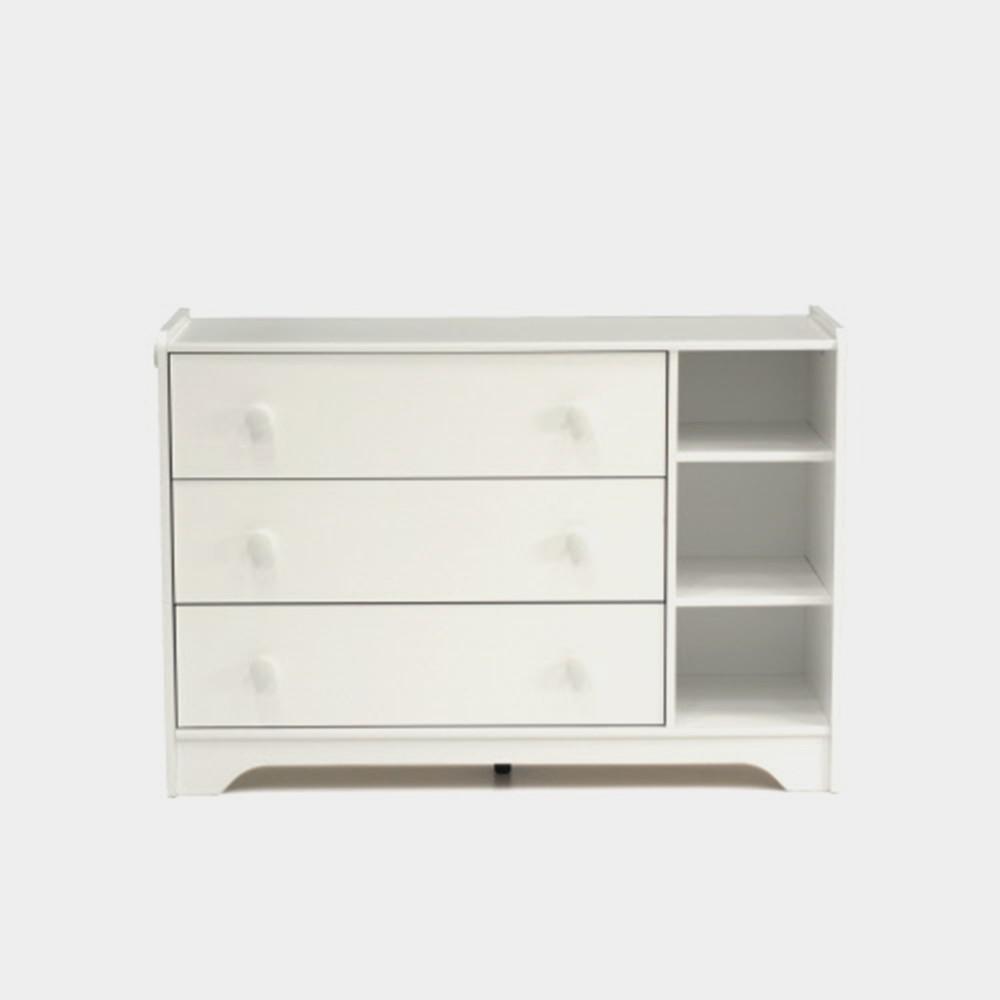 Shelves Nursery Dressers Armoires Baby Furniture The Home Depot Pinwheel 3 Drawer Soft White Chest