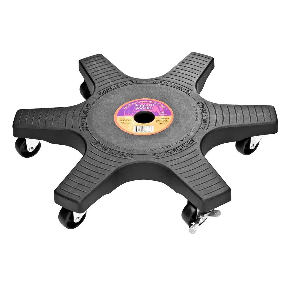 The Plant Stand 20 in. Black Down Under Plant Caddie20410 The Home Depot