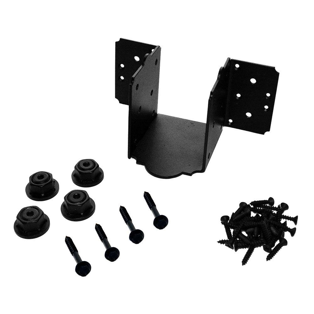 OWT Ornamental Wood Ties Laredo Sunset 5 in. x 83/4 in. Black