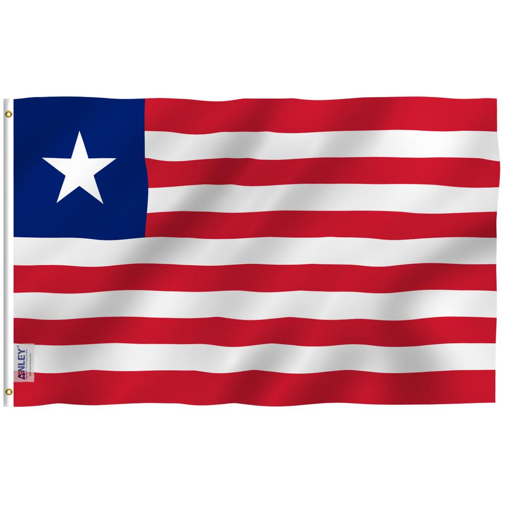 Anley Fly Breeze 3 Ft X 5 Ft Polyester Liberia 2 Sided Flag