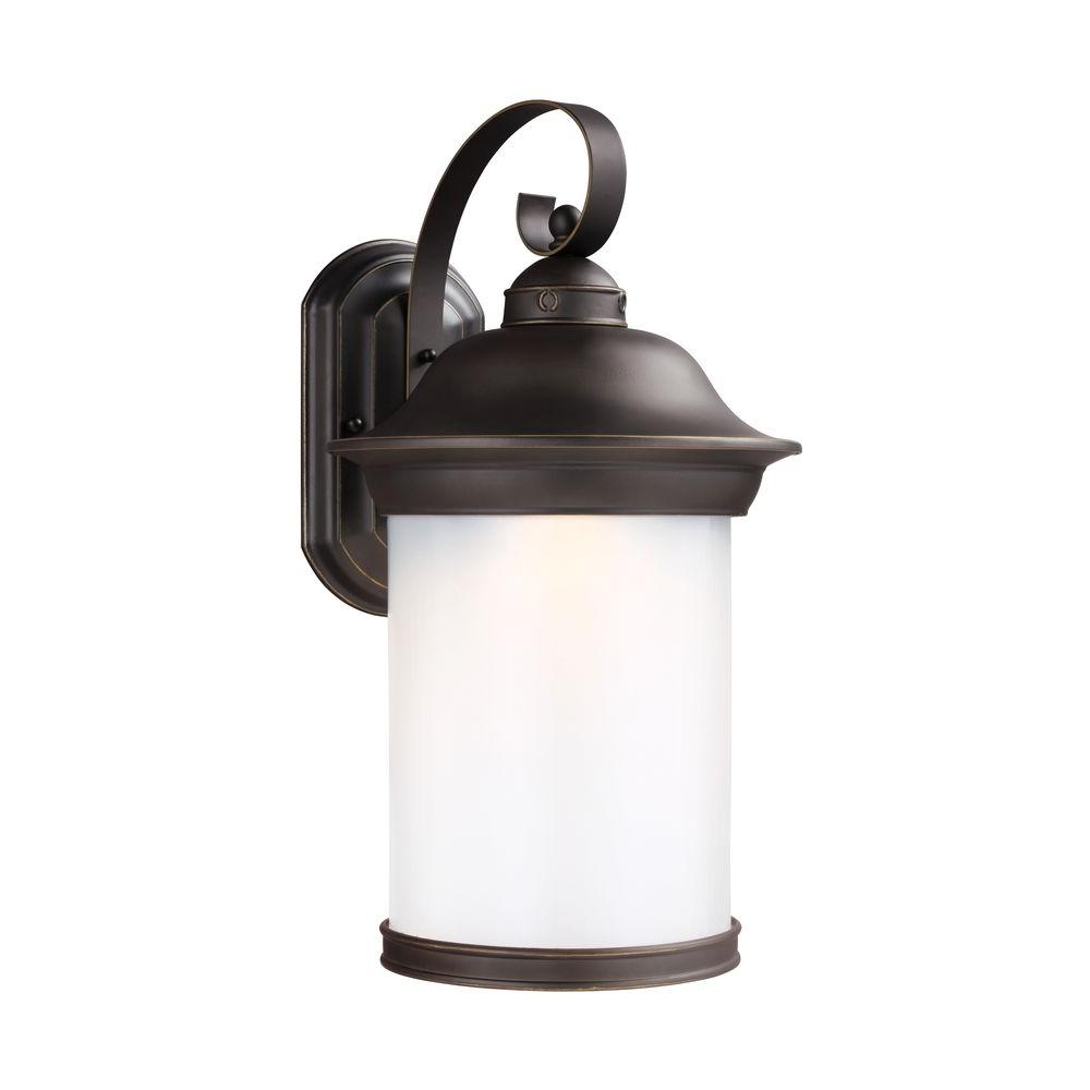 Adjule Height Bronze Outdoor Wall Mounted Lighting Hermitage 1 Light Antique Bronze Wall Lantern