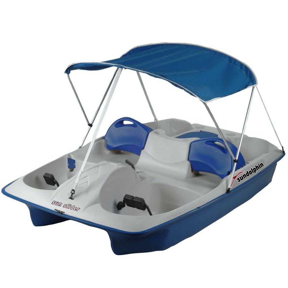 Sun Dolphin 5-Person Sun Slider Pedal Boat with Canopy