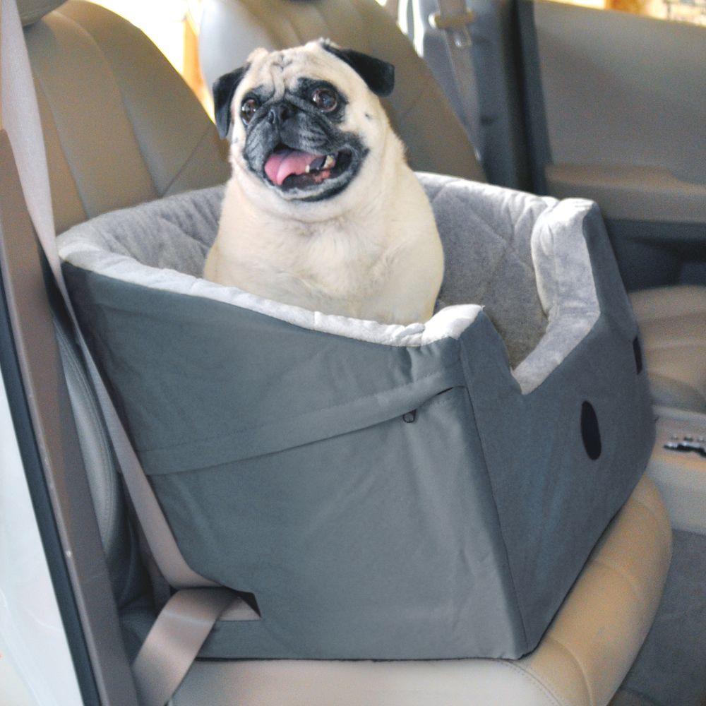 K&H Pet Products Bucket Booster Large Gray Pet Car Seat-7632 - The Home