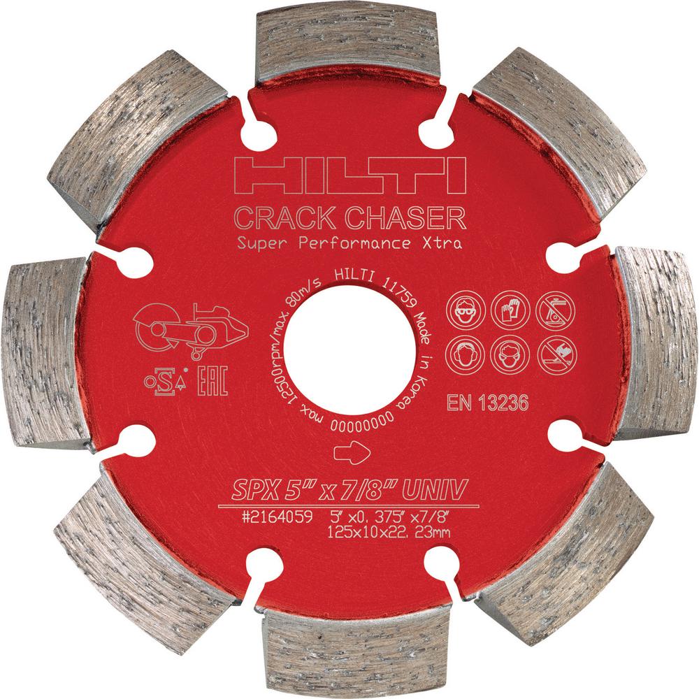 Hilti 5 in. Crack Chaser SPX Diamond Blade for Concrete Repair2164059