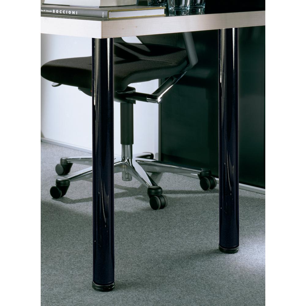 Black Steel Table Leg Set, How To Make Adjustable Furniture Legs