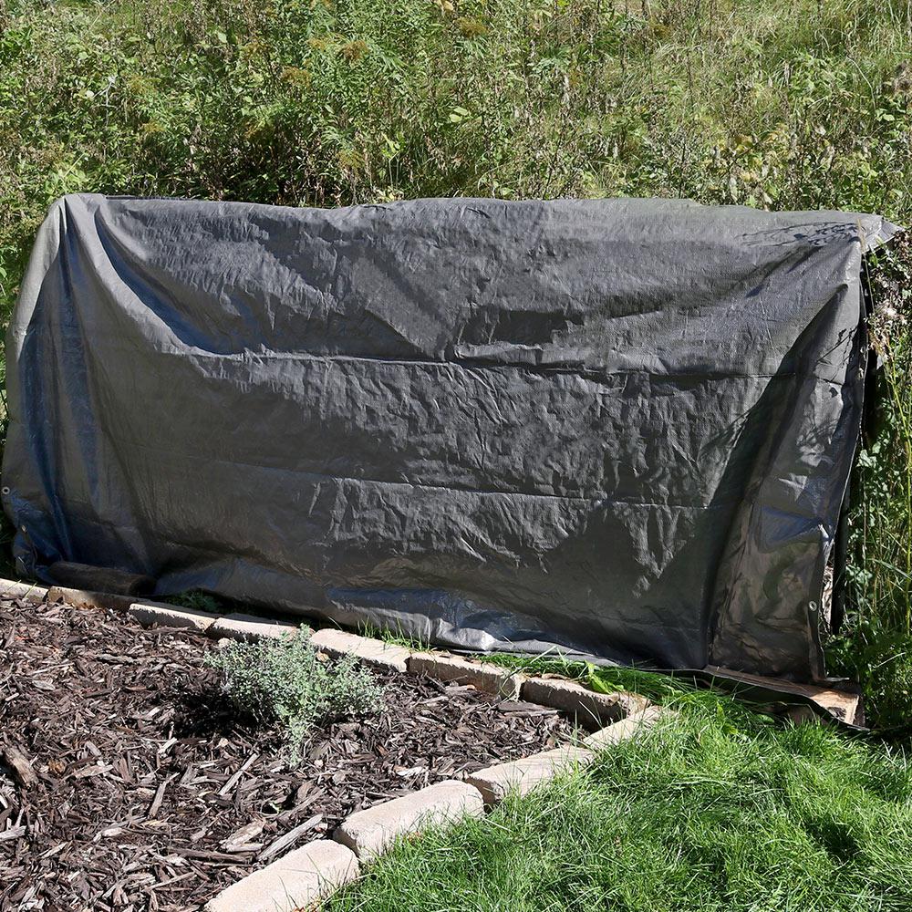 Silver 8Pack Grizzly 12x16 10Mil Tarps Heavy Duty Waterproof Tarp