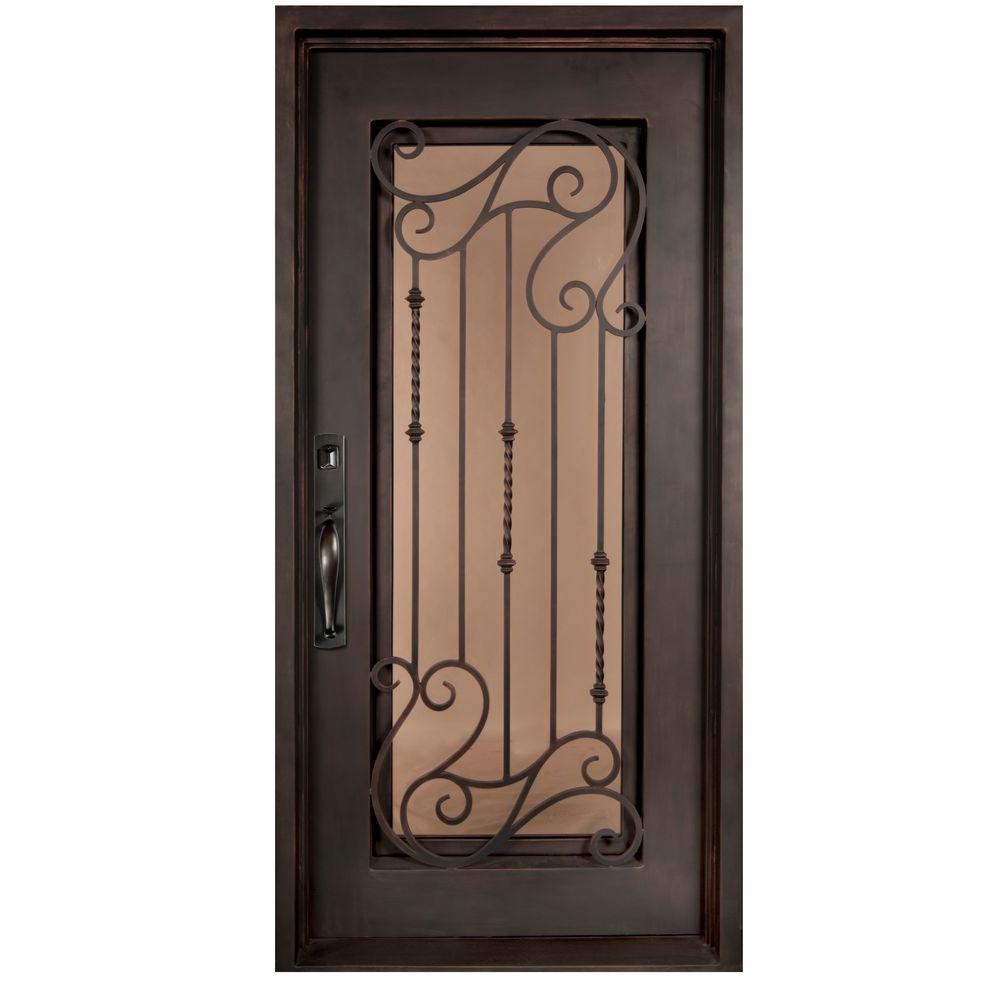 oil rubbed bronze iron doors unlimited doors with glass ia3781rslw 64_1000