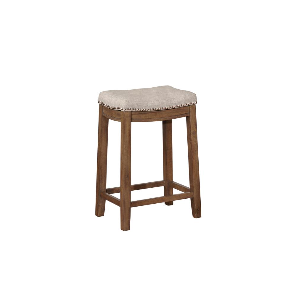 Linon Home Decor Claridge 24 In Gray And Rustic Backless Counter Claridge 24 In Gray And Rustic Backless Counter Stool