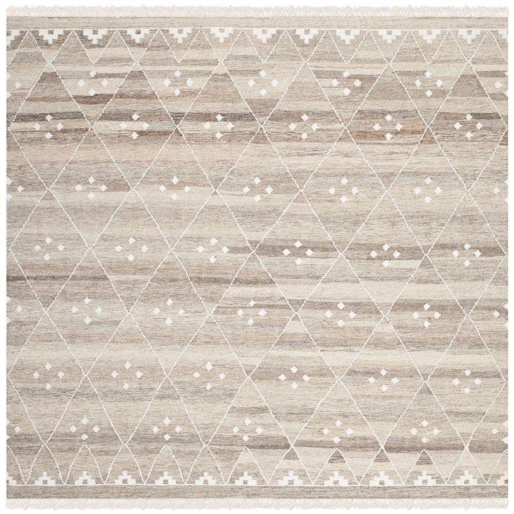 Safavieh Natural Kilim Natural/Ivory 5 Ft. X 5 Ft. Square Area Rug ...