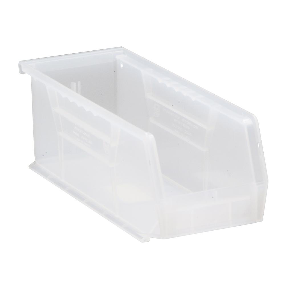 Ultra Series Stack and Hang 3.6 Gal. Storage Bin in Clear (12-Pack ...