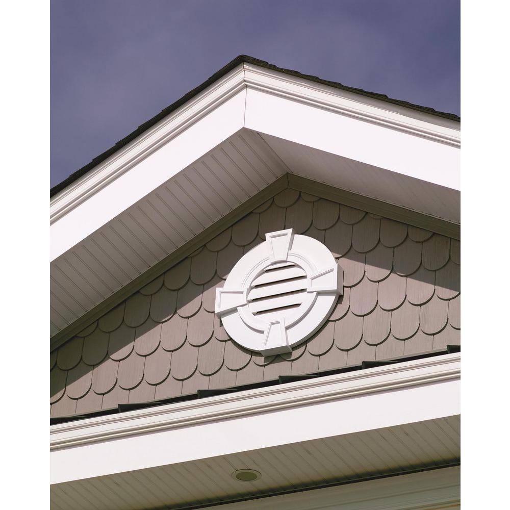 Fypon 36 In X 36 In Polyurethane Decorative Round Louver With