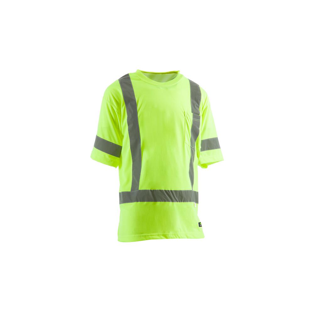 UPC 092021187877 product image for Berne Men's XX-Large Regular Yellow 100% Polyester Hi-Vis Type R Class 3 Pocket  | upcitemdb.com