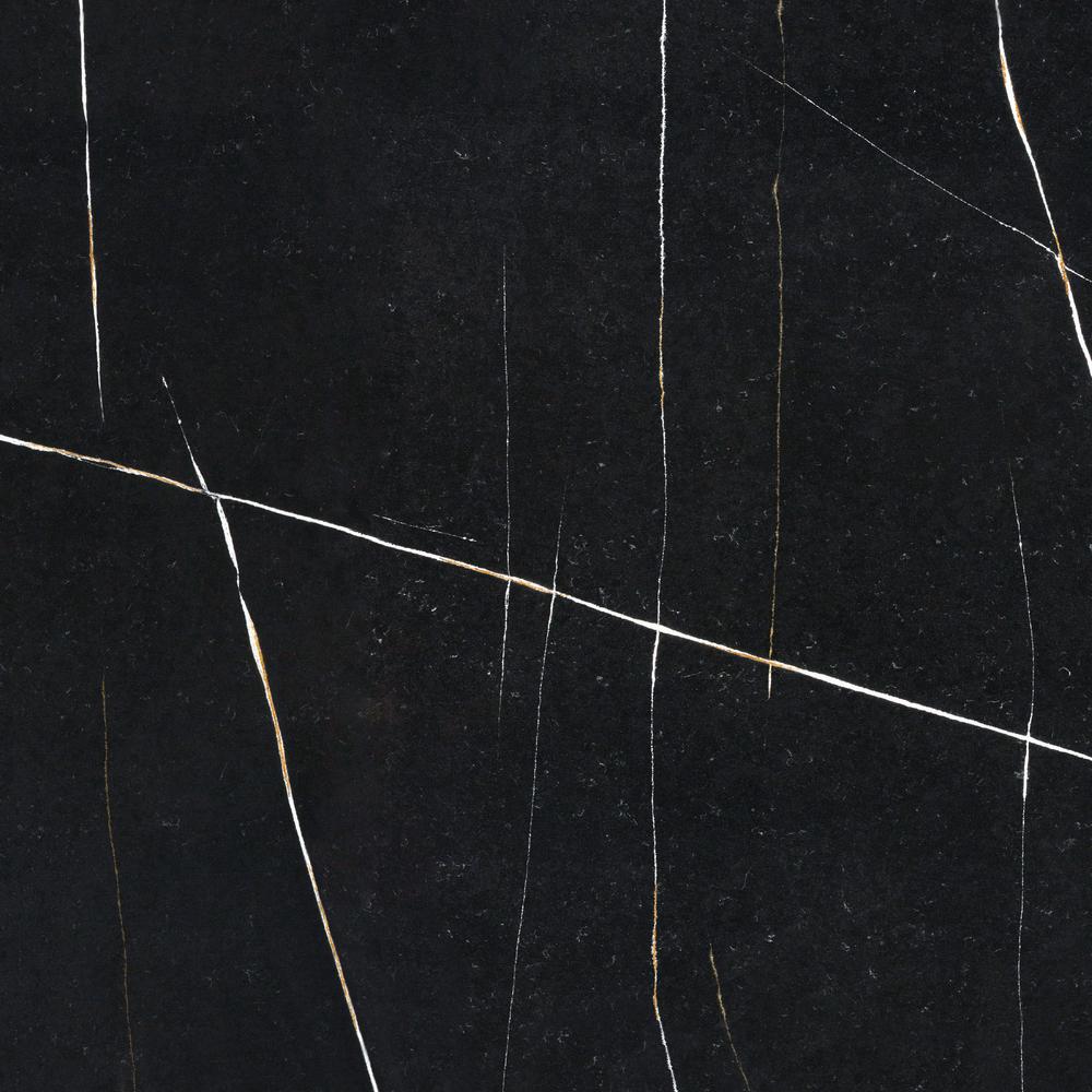 Silestone 4 In X 8 In Quartz Countertop Sample In Eternal Noir