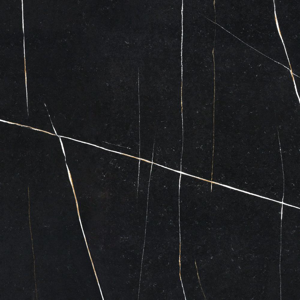 Silestone 4 in. x 8 in. Quartz Countertop Sample in Eternal Noir Suede