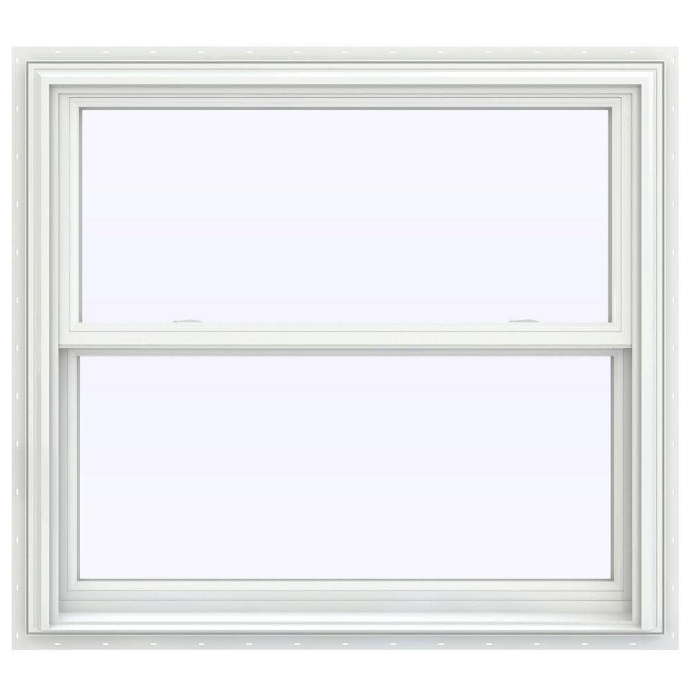 JELD-WEN 39.5 In. X 40.5 In. V-2500 Series Double Hung Vinyl Window ...