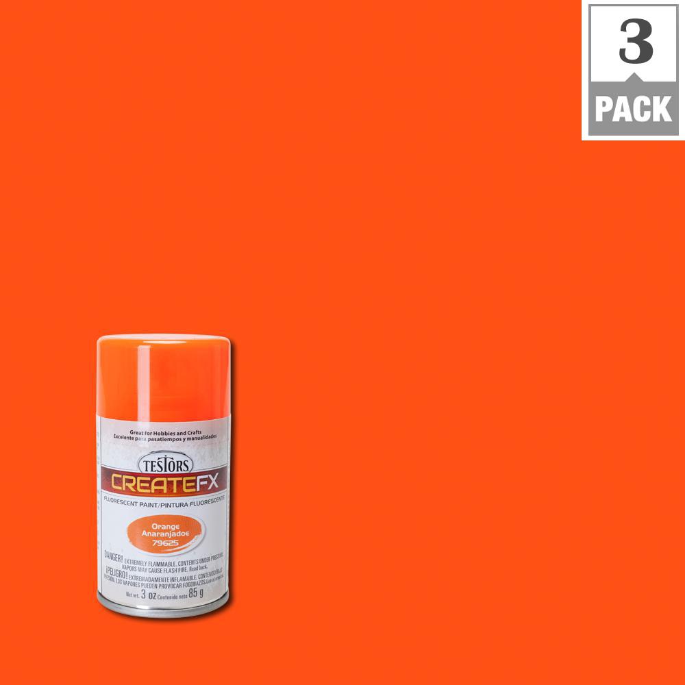 gloss flourescent orange testors createfx craft spray paint 79625 64_1000