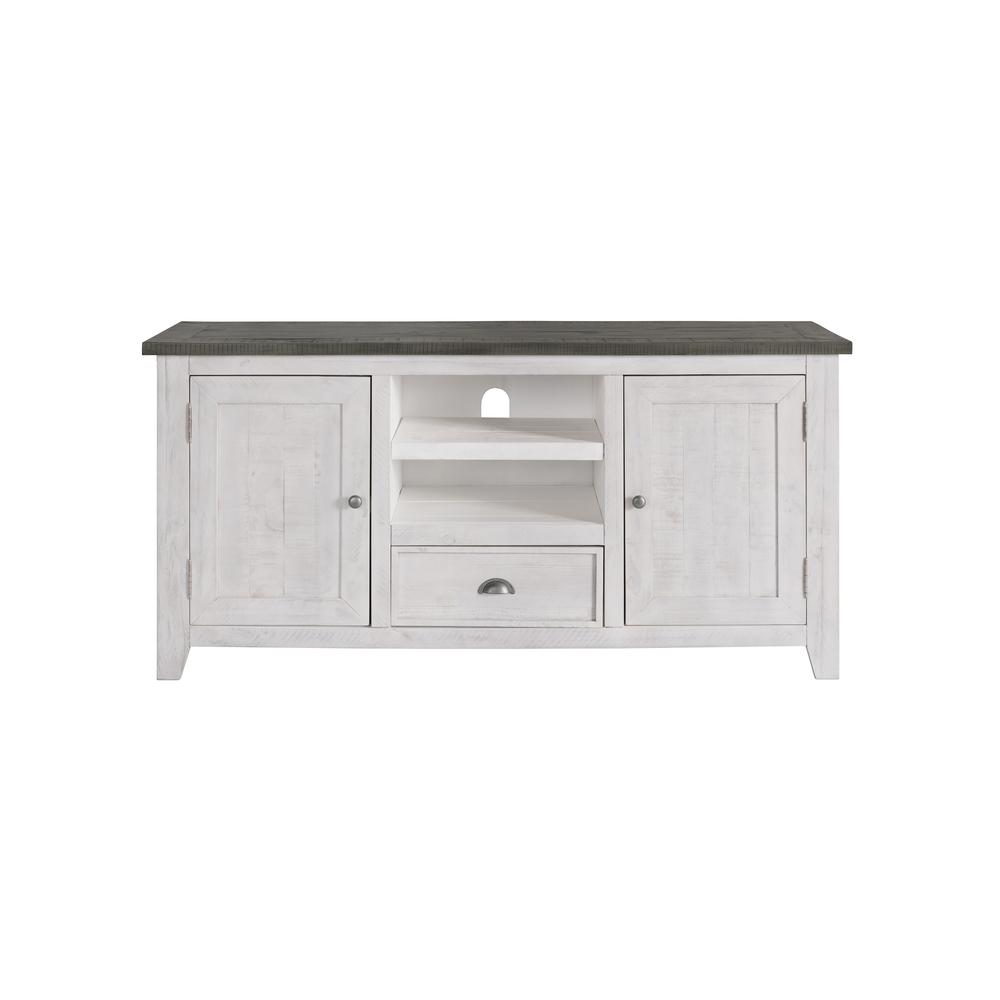 Martin Svensson Home Monterey White with Grey top TV Stand 909805 The