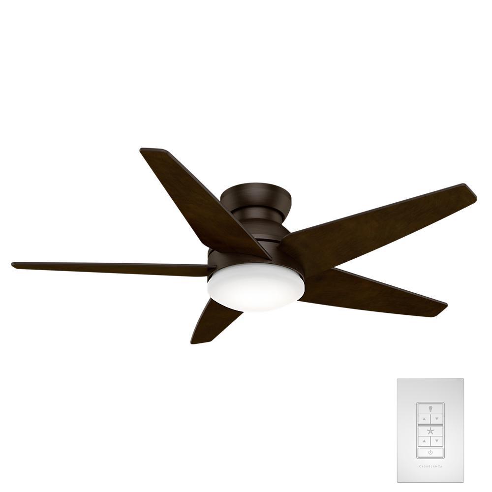 Casablanca Isotope 52 In Led Indoor Brushed Cocoa Ceiling Fan With Casablanca Isotope 52 In Led Indoor Brushed Cocoa Ceiling Fan With Light And Wall Control