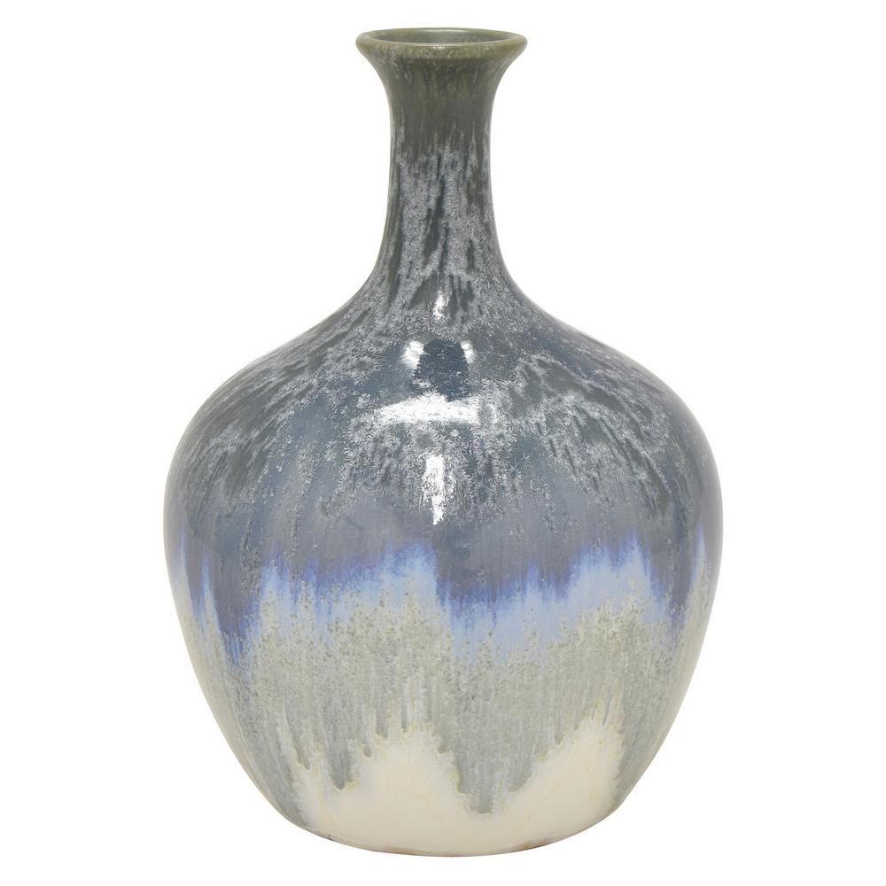 Cobalt Blue Glaze Ceramic Decorative Vases (Set of 2) 34052 - The Home ...