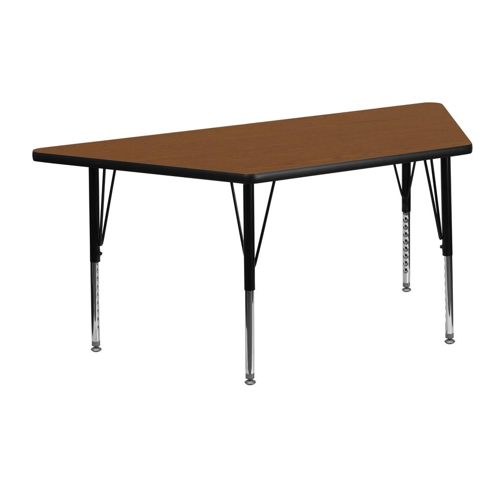 Flash Furniture Oak Kids Table Xua2448trpoakhp The Home Depot Flash Furniture Oak Kids Table