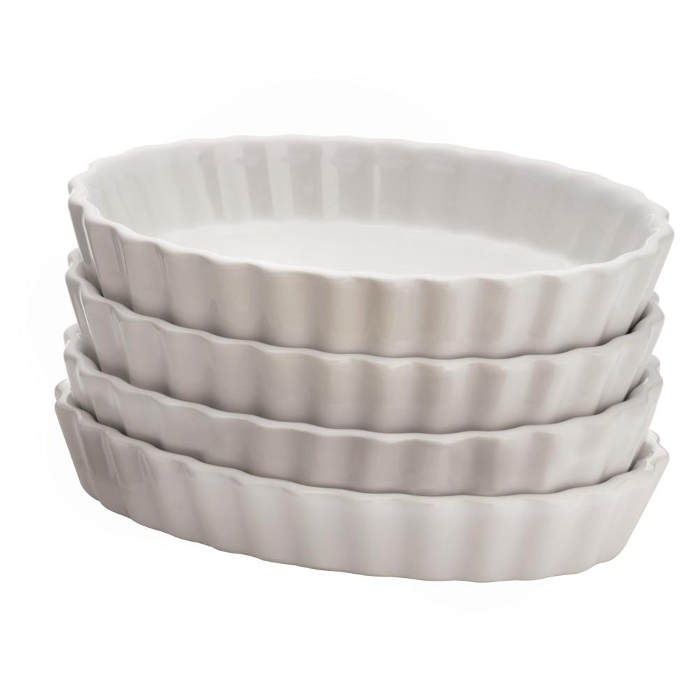 BonJour Creme Brulee Oval Porcelain Ramekin (4Pack)53351 The Home Depot