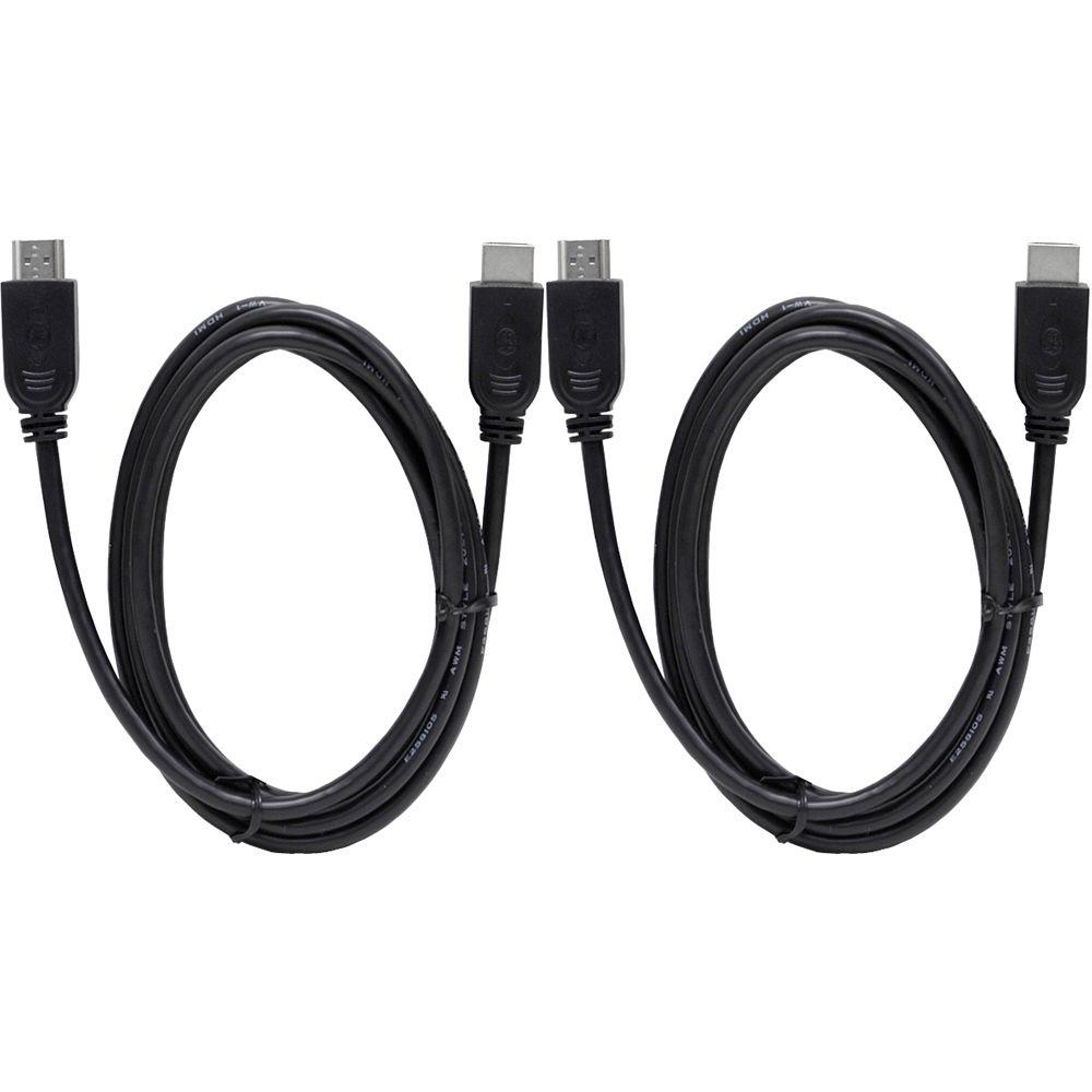 GE 6 ft. HDMI Cable Black (2Pack)73599 The Home Depot