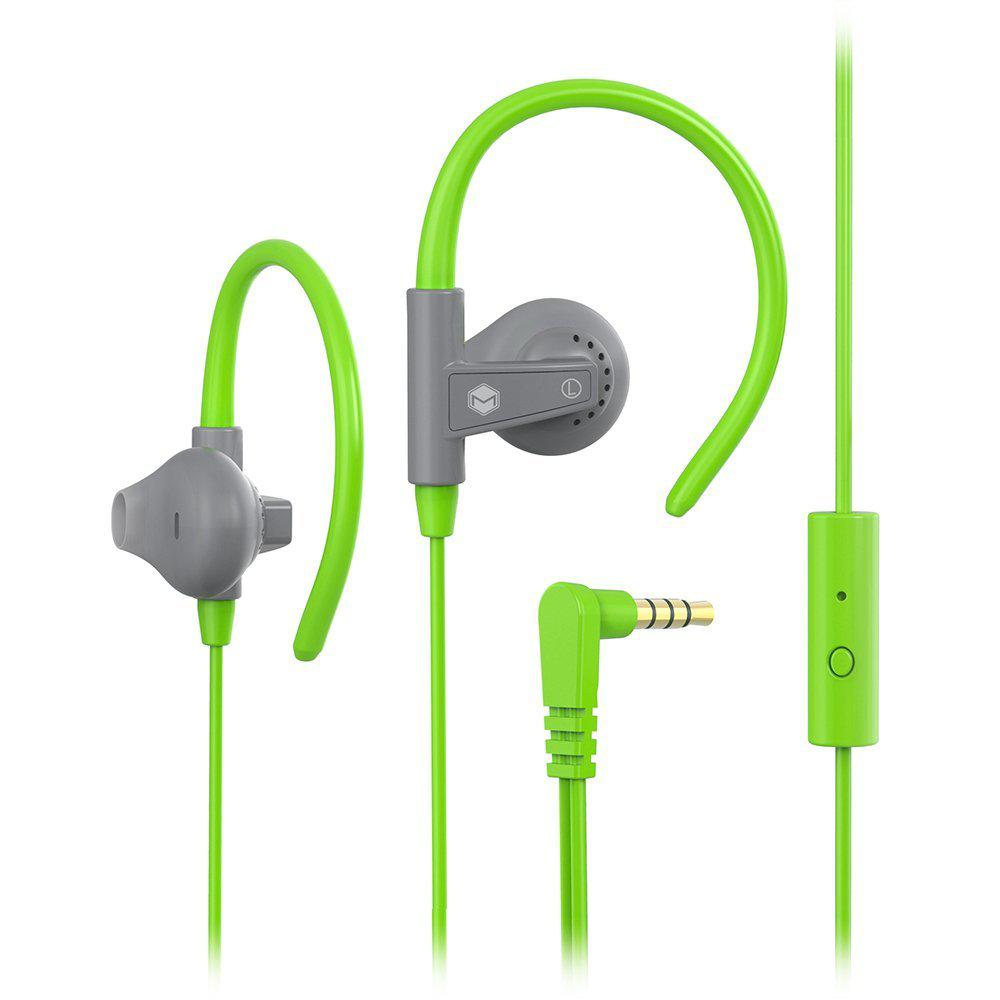 MQbix Aerofones Sports Earhook Earphones with Mic in GreenMQET46GN