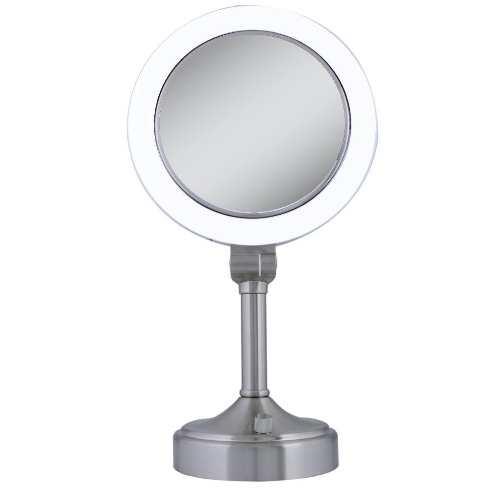 Zadro Surround Light 10X/1X Vanity Mirror in Satin Nickel ...