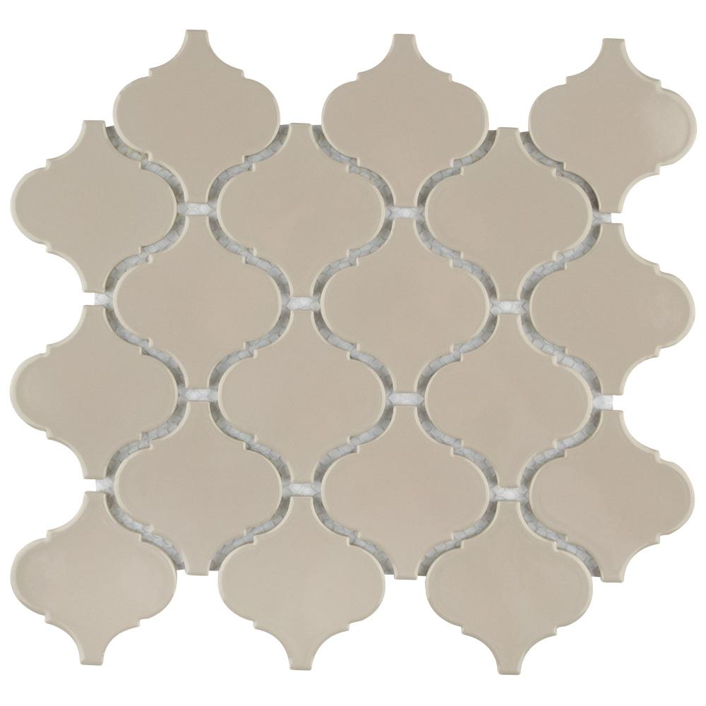 Arabesque Mosaic Tile The Home Depot Metro Lantern