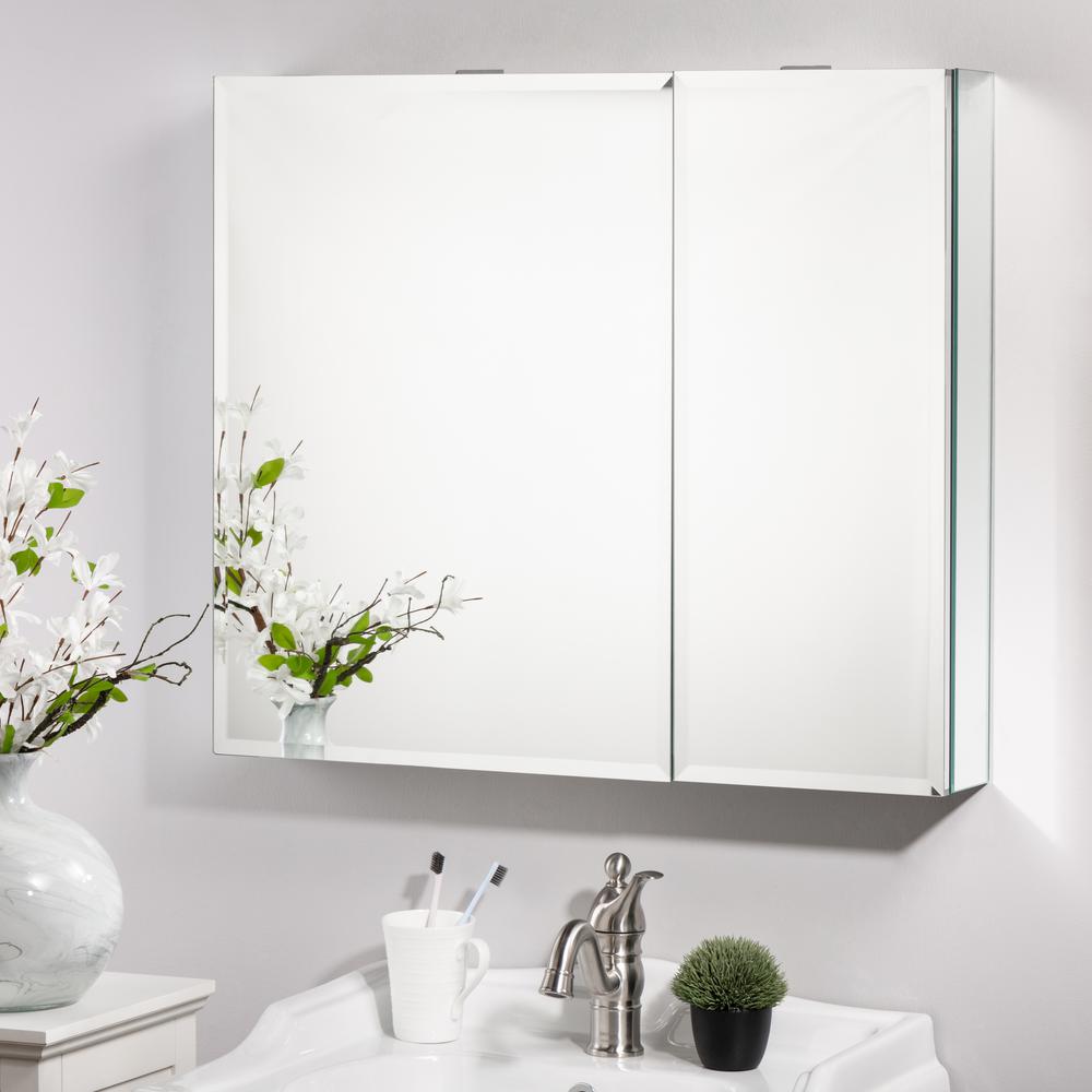 Glitzhome 30 in. x 26 in. Recessed or Surface Medicine with