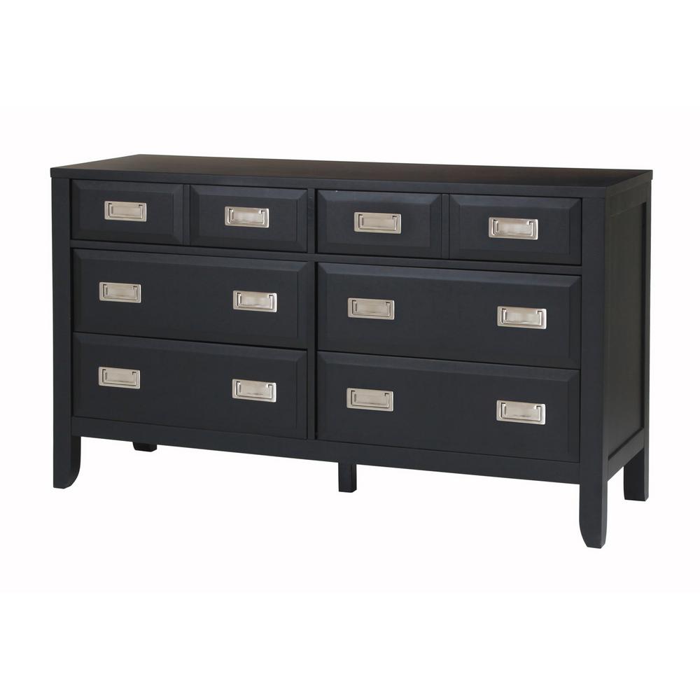 South Shore Step One 6Drawer Pure Black Dresser3107010 The Home Depot