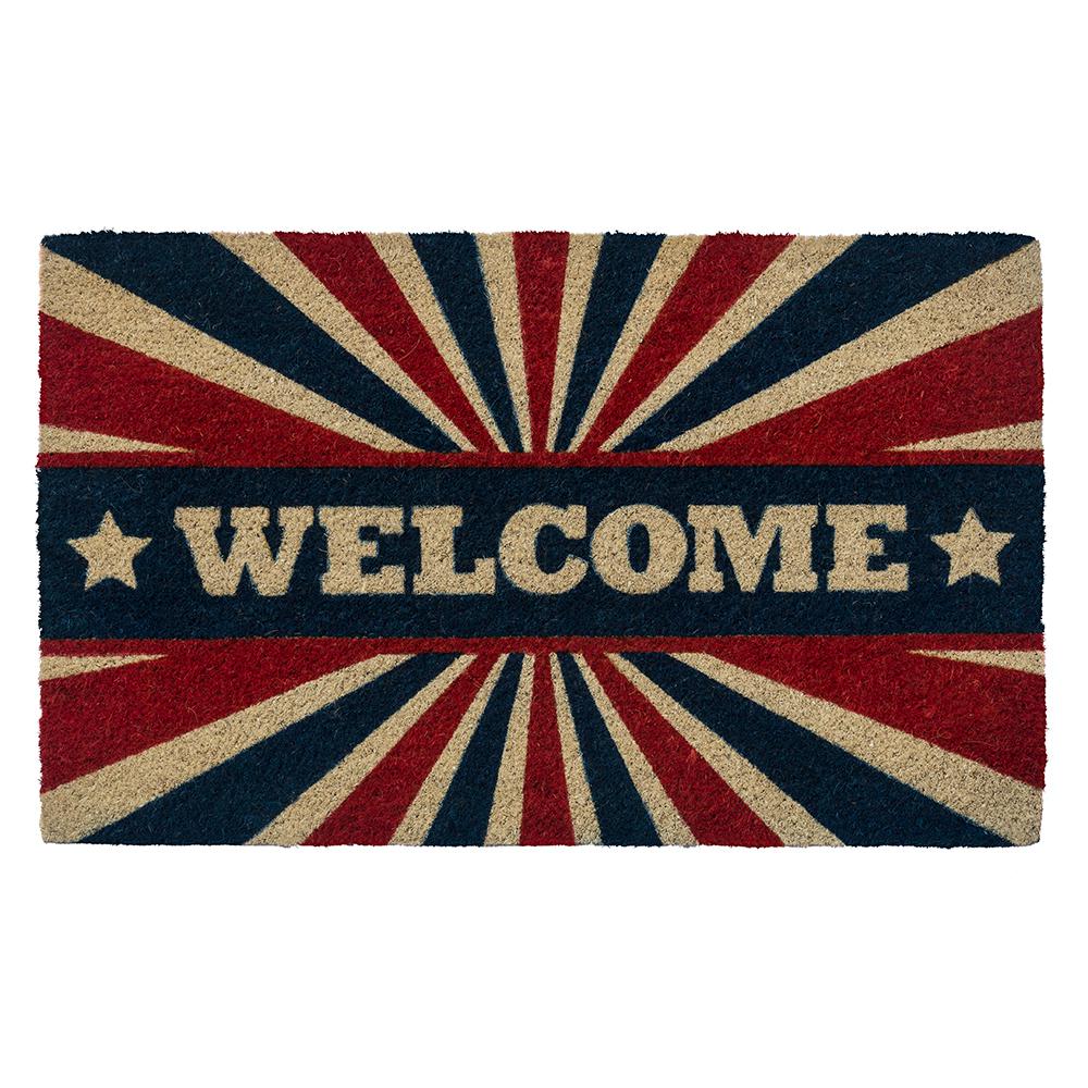 Entryways Butterfly 28 In X 17 In Non Slip Coir Door Mat P2176