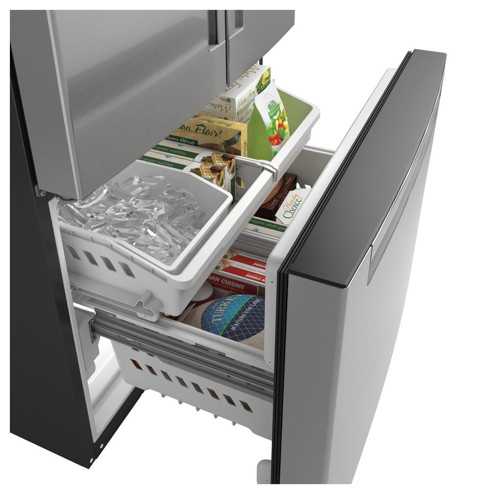 Haier 27 0 Cu Ft French Door Refrigerator In Stainless Steel