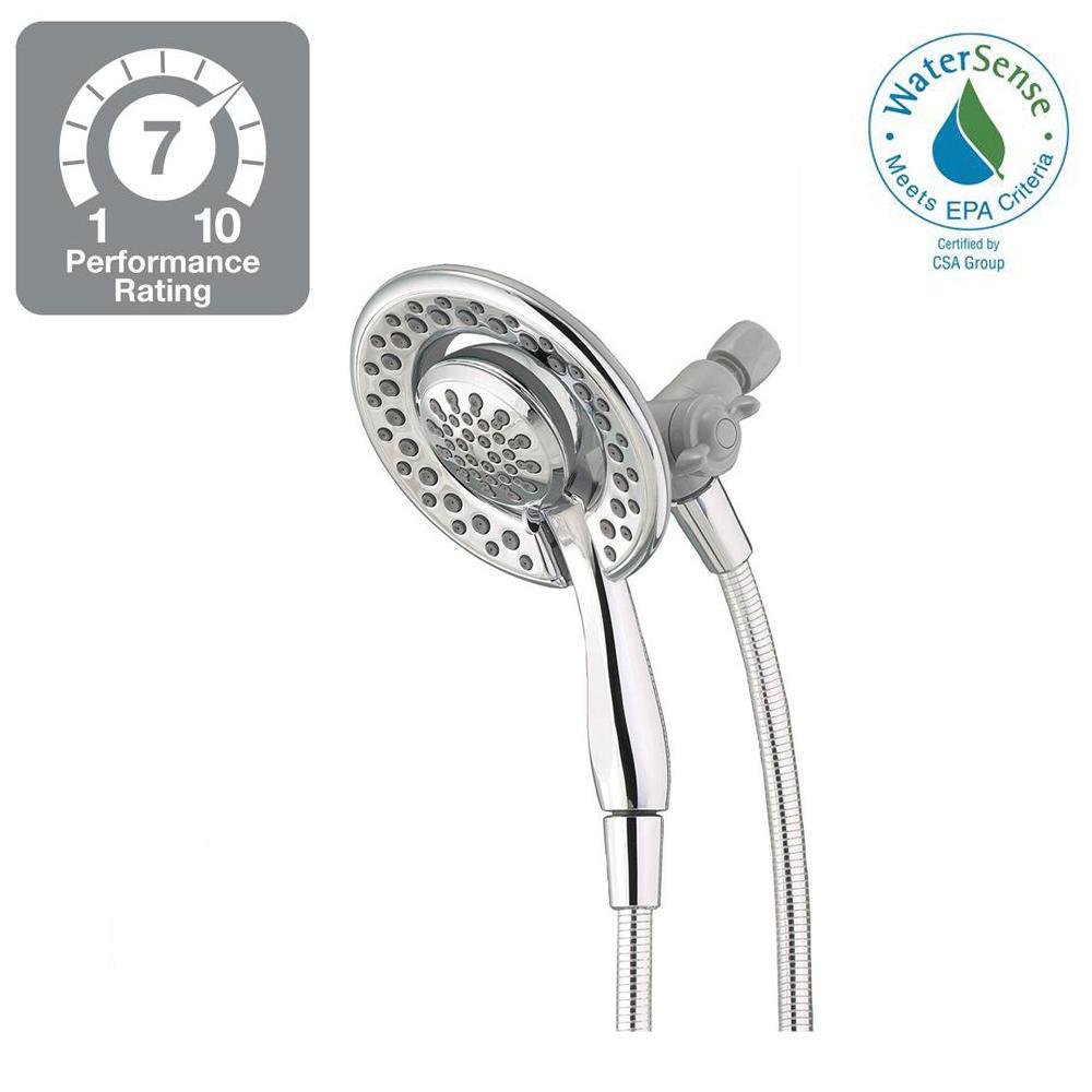 Delta In2ition 4 Spray 2 In 1 Hand Shower And Head Combo Kit Delta In2ition 4 Spray 2 In 1 Hand Shower And Head Combo
